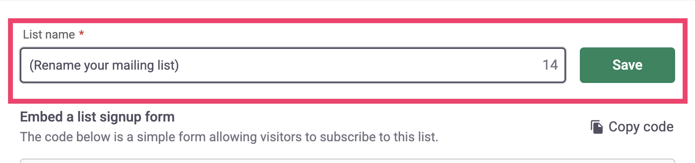rename maiing list.png